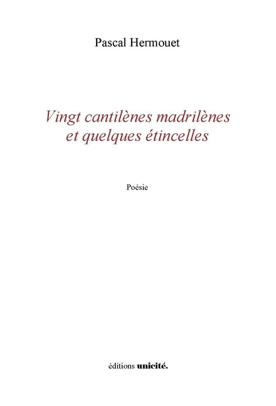 Picture of Vingt cantilènes et quelques étincelles