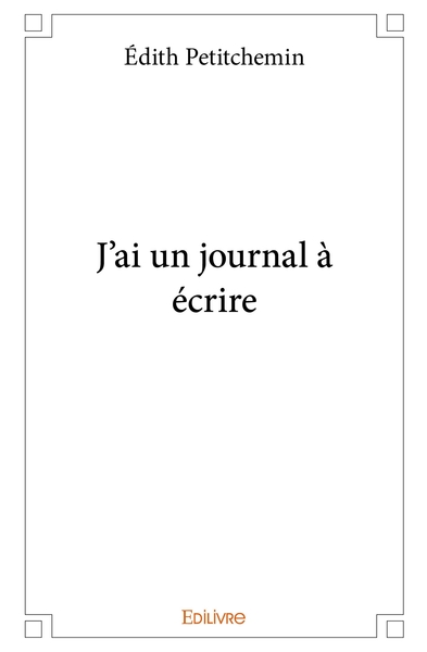 Picture of J'ai un journal à écrire