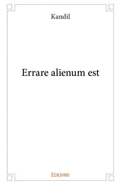 Picture of Errare alienum est
