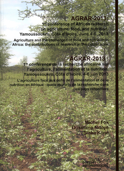 Picture of AGRAR 2013 1ERE CONFERENCE  RECHERCHE AFRICAINE SUR AGRICULTURE, ALIMENTATION, NUTRITION