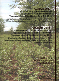 Picture of AGRAR 2013 1ERE CONFERENCE  RECHERCHE AFRICAINE SUR AGRICULTURE, ALIMENTATION, NUTRITION