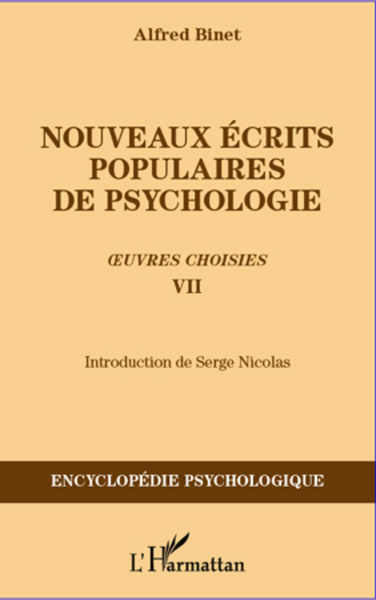 Image de Nouveaux écrits populaires de psychologie