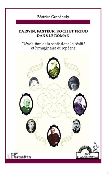 Image de Darwin, Pasteur, Koch et Freud dans le roman