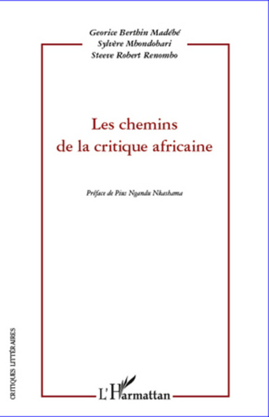 Image de Les chemins de la critique africaine