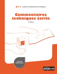 Image de COMMENTAIRES TECHNIQUES ECRITS 3E ED