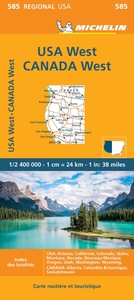 Picture of Carte Régionale Western USA, Western Canada
