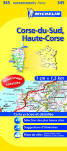 Picture of CARTE ROUTIERE 345 CORSE DU SUD/HAUTE CORSE