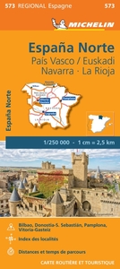 Picture of Carte Régionale Espagne Nord : Pais Vasco/Euskadi Navarra, La Rioja
