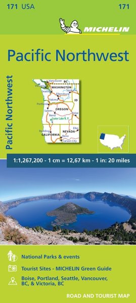 Picture of Carte Zoom Pacific Northwest, Pacifique Nord-Ouest