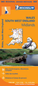 Picture of Carte Régionale Angleterre Sud-Ouest, Midlands, Pays de Galles