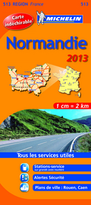Picture of CARTE ROUTIERE NORMANDIE 2013