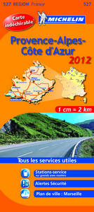 Picture of CARTE ROUTIERE PROVENCE ALPES COTE D'AZUR 2012