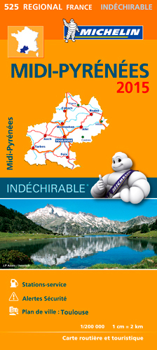 Picture of Carte Régionale Midi-Pyrénées 2015