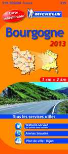 Picture of CARTE ROUTIERE 519 BOURGOGNE 2013