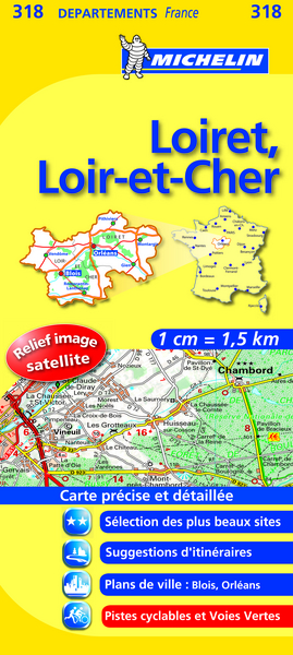 Picture of CARTE DEPARTEMENTALE 318 LOIRET / LOIR-ET-CHER