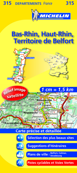 Picture of CD 315 BAS-RHIN/HAUT-RHIN/TERRITOIRE DE BELFORT