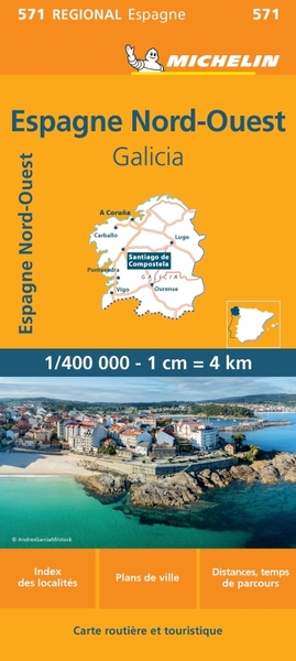 Picture of Carte Régionale Espagne Nord-Ouest, Galicia
