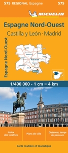 Picture of Carte Régionale Espagne Nord-Ouest : Castilla y Leon, Madrid