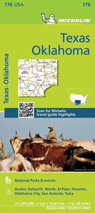 Picture of Carte Zoom Texas - Oklahoma
