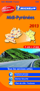 Picture of CARTE ROUTIERE 525 MIDI PYRENEES HR 2013