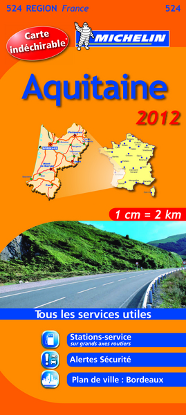 Picture of CARTE ROUTIERE 524 AQUITAINE HR 2012