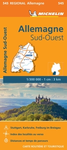 Picture of Carte Régionale Allemagne Sud-Ouest