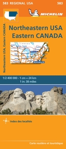 Picture of Carte Régionale Northeastern USA, Eastern Canada