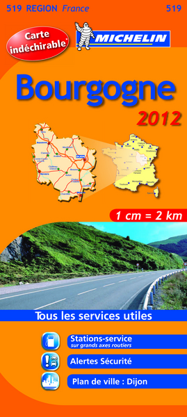Picture of CARTE ROUTIERE 519 BOURGOGNE 2012