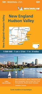 Picture of Carte Régionale New England, Hudson Valley