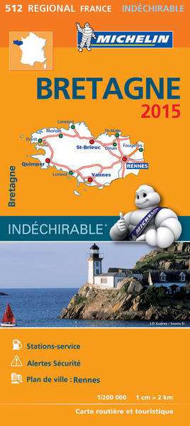 Picture of CARTE REGIONALE 512 BRETAGNE 2015