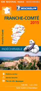Picture of CARTE REGIONALE FRANCHE COMTE 2015
