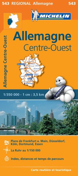 Picture of Carte Régionale Allemagne Centre-Ouest