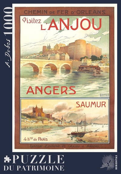 Image de ANGERS SAUMUR PAR DUBOS - 23H - PUZZLE 1000 PIECES