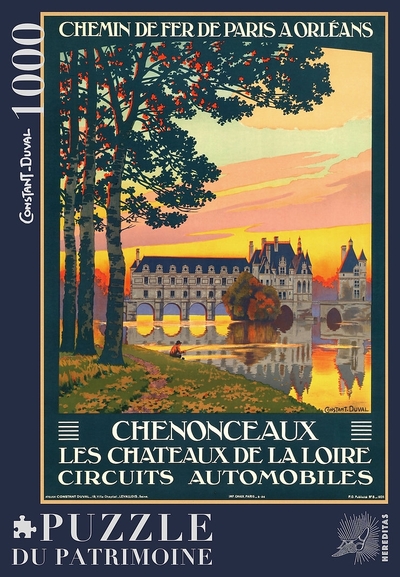 Image de CHATEAU DE CHENONCEAU PAR CONSTANT DUVAL - 25H - PUZZLE 1000 PIECEl