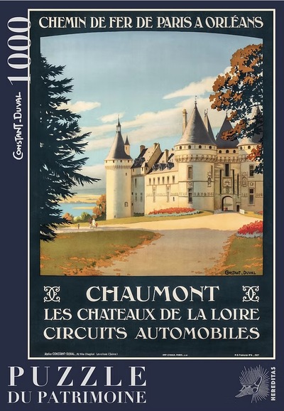 Image de CHATEAU DE CHAUMONT-SUR-LOIRE PAR CONSTANT DUVAL - 5H -PUZZLE 1000 PIECES