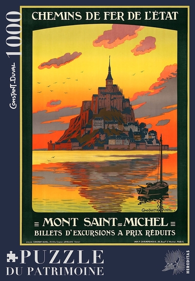 Image de LE MONT SAINT-MICHEL PAR CONSTANT-DUVAL - 32H - PUZZLE 1000 PIECES