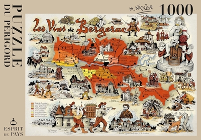 Picture of CARTE DES VINS PAR MICHEL NEGRIER - 9 - PUZZLE 1000 PIECES