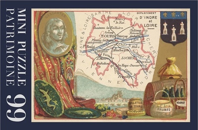 Picture of Puzzle 99 pièces - Carte Indre et Loire