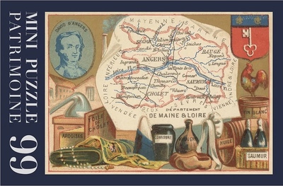 Picture of Puzzle 99 pièces - Carte Maine et Loire