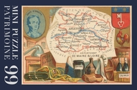 Image de CARTE MAINE ET LOIRE - 8HM - PUZZLE 99 PIECES