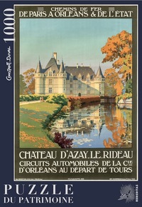 Image de CHATEAU D'AZAY LE RIDEAU PAR CONSTANT DUVAL - 1H - PUZZLE 1000 PIECES