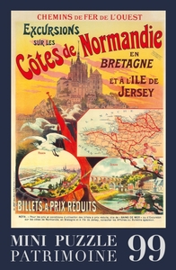 Image de EXCURSIONS SUR LES COTES DE NORMANDIE - 15HM - PUZZLE 99 PIECES
