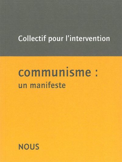 Image de Communisme : un manifeste