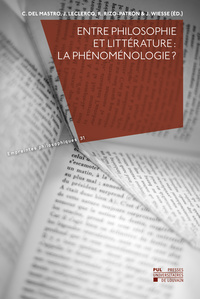 Image de ENTRE PHILOSOPHIE ET LITTERATURE : LA PHENOMENOLOGIE ?