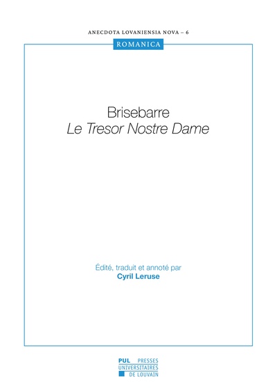Image de BRISEBARRE : LE TRESOR NOSTRE DAME