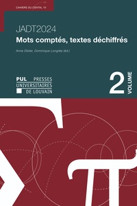 Picture of JADT 2024 MOTS COMPTES, TEXTES DECHIFFRES VOL. 2