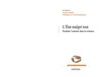 Picture of L'État malgré tout - produire l'autorité dans la violence