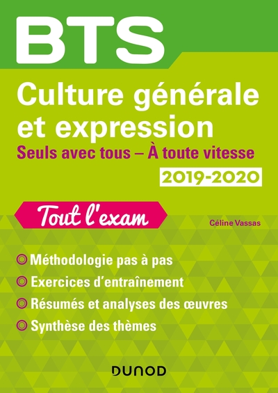 Picture of BTS Culture générale et Expression 2019/2020 - Seuls avec tous/A toute vitesse