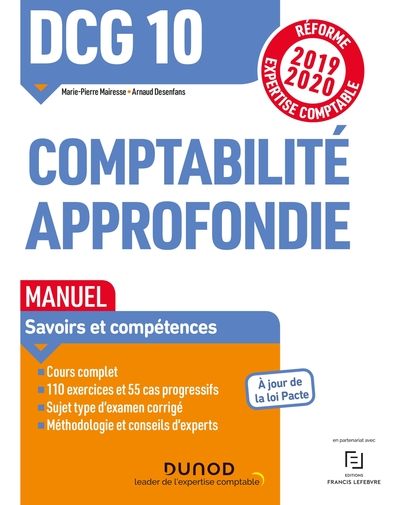 Picture of DCG 10 Comptabilité approfondie - Manuel - Réforme 2019-2020