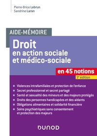 Picture of Aide-mémoire - Droit en action sociale et médico-sociale - 3e éd. - En 45 notions
